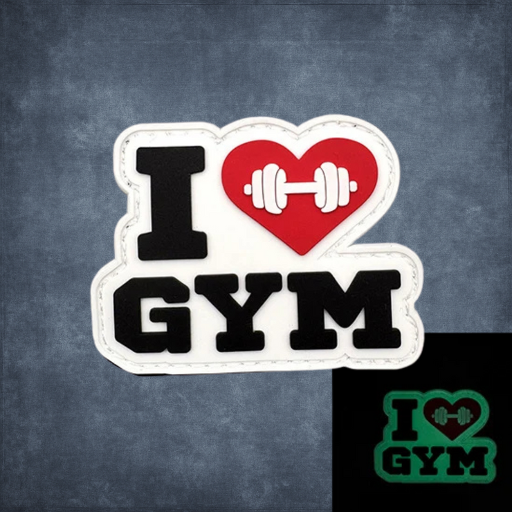 I LOVE GYM LEUCHTEND PATCH