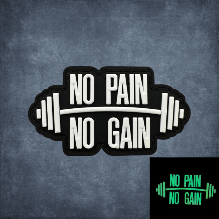 NO PAIN NO GAIN LEUCHTEND PATCH