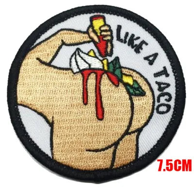 A-Style Position Sexy Patch Sex Instructor First Lesson Free Funny Hilarious Motorcycle Biker LOVING Applique Badge