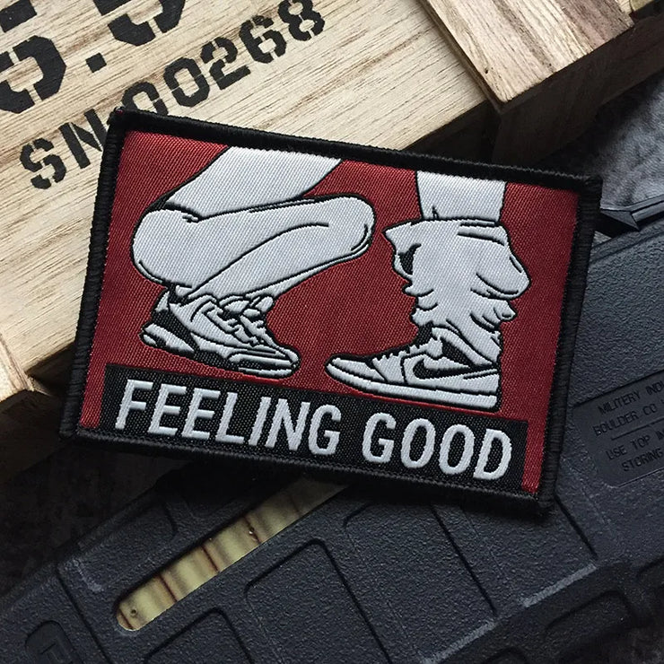 Sexy Funny Sex Adult Joke Patch Enjoy the Suck FEELING GOOD Rock Punk BIKER Dirty Fun Patches Badge For