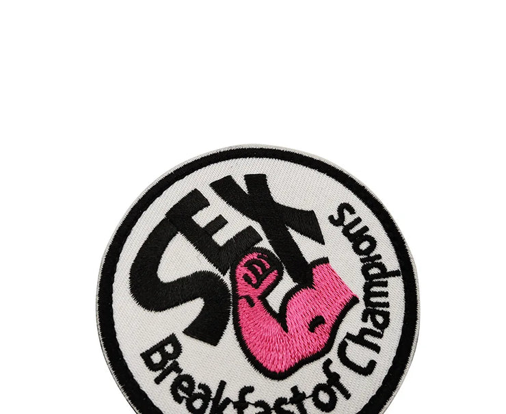 A-Style Position Sexy Patch Sex Instructor First Lesson Free Funny Hilarious Motorcycle Biker LOVING Applique Badge