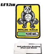 Deadlift Embroidered Patch Hook & Loop Sew on Embroidery Military Badge