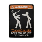 3D PVC Klett Patches DO NOT TOUCH MY BAG WARNING Tactical Morale Badges on Backpack Sticker Military Patches and Applique Emblem