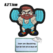 Deadlift Embroidered Patch Hook & Loop Sew on Embroidery Military Badge