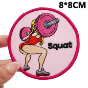 Deadlift Embroidered Patch Hook & Loop Sew on Embroidery Military Badge