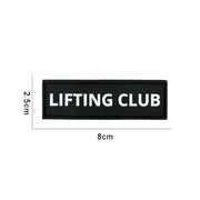 No Pain No Gain Fitness and Sports Series Tactical Embroidered Patches Bench Press Armband Backpack Badge with Hook Backing
