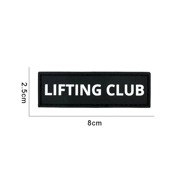 No Pain No Gain Fitness and Sports Series Tactical Embroidered Patches Bench Press Armband Backpack Badge with Hook Backing