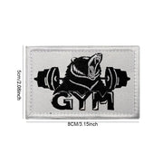 No Pain No Gain Fitness and Sports Series Tactical Embroidered Patches Bench Press Armband Backpack Badge with Hook Backing
