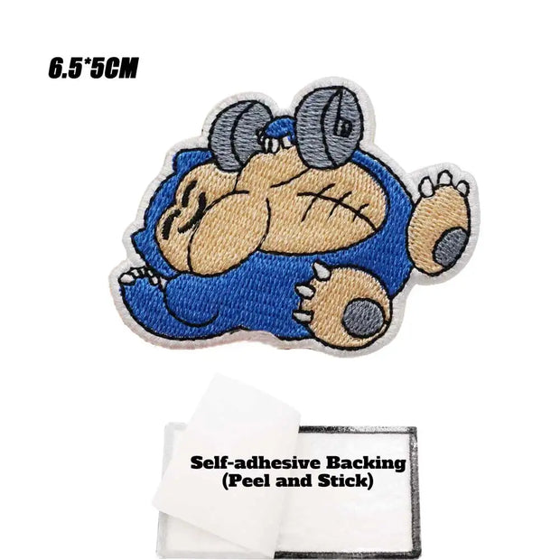 Cartoon Embroidered Patch Hook & Loop Sew on Embroidery Military Badge