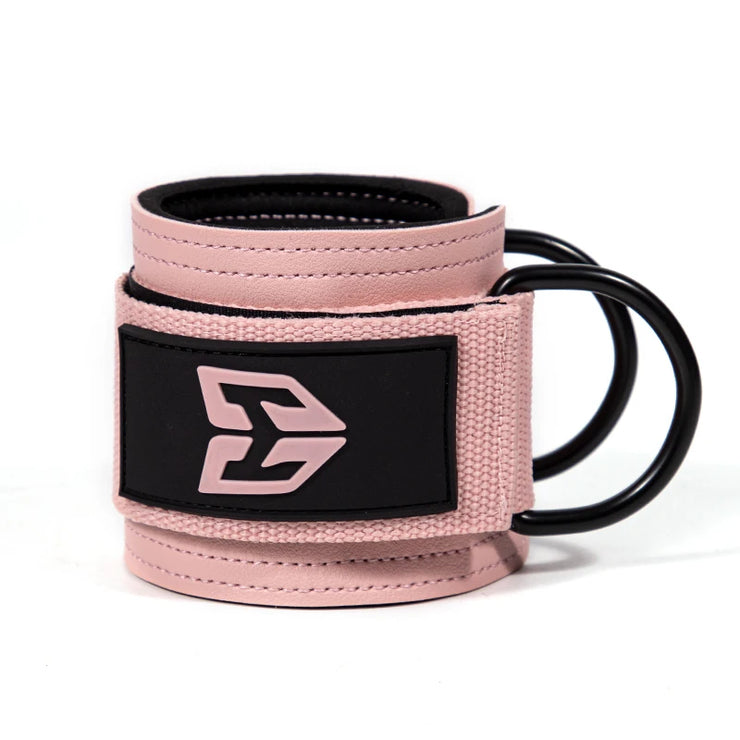 1Pcs Leather Fitness Ankle Straps Adjustable D-Ring Foot Support Cuffs Gym Leg Strength Workouts Pulley Buckle Sports Feet Guard