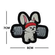 NO PAIN NO GAIN GYM fitness Embroidered luminous PVC Patch Outdoor Morale armband Hook Loop Backpack Tactical Badge Applique