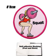 Deadlift Embroidered Patch Hook & Loop Sew on Embroidery Military Badge