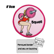 Deadlift Embroidered Patch Hook & Loop Sew on Embroidery Military Badge
