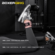 1Pcs Leather Fitness Ankle Straps Adjustable D-Ring Foot Support Cuffs Gym Leg Strength Workouts Pulley Buckle Sports Feet Guard