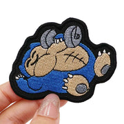 Cartoon Embroidered Patch Hook & Loop Sew on Embroidery Military Badge