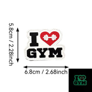 NO PAIN NO GAIN GYM fitness Embroidered luminous PVC Patch Outdoor Morale armband Hook Loop Backpack Tactical Badge Applique