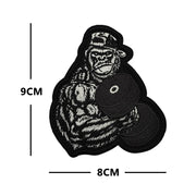 NO PAIN NO GAIN GYM fitness Embroidered luminous PVC Patch Outdoor Morale armband Hook Loop Backpack Tactical Badge Applique