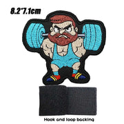 Deadlift Embroidered Patch Hook & Loop Sew on Embroidery Military Badge