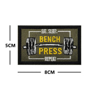 NO PAIN NO GAIN GYM fitness Embroidered luminous PVC Patch Outdoor Morale armband Hook Loop Backpack Tactical Badge Applique