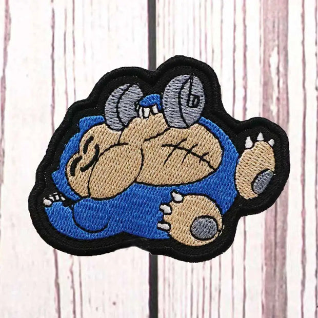Cartoon Embroidered Patch Hook & Loop Sew on Embroidery Military Badge