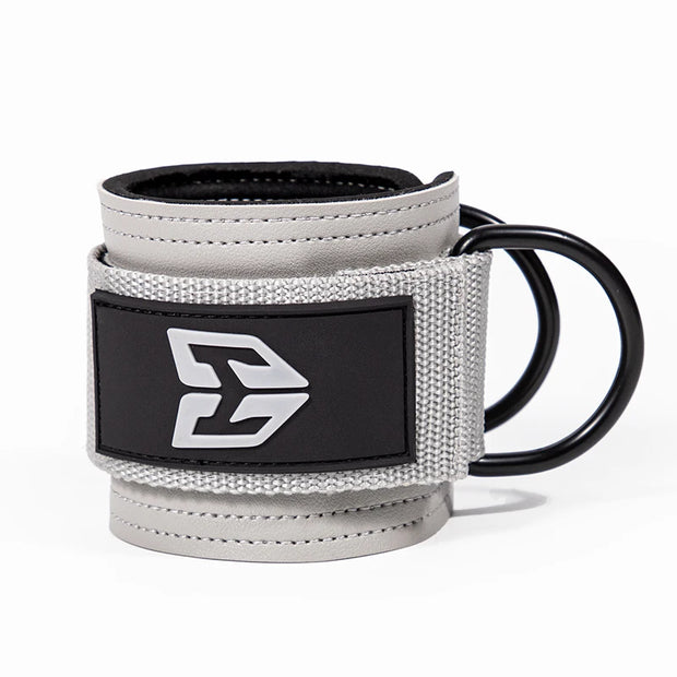 1Pcs Leather Fitness Ankle Straps Adjustable D-Ring Foot Support Cuffs Gym Leg Strength Workouts Pulley Buckle Sports Feet Guard