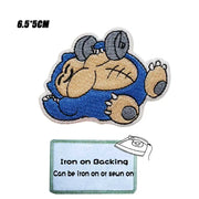 Cartoon Embroidered Patch Hook & Loop Sew on Embroidery Military Badge
